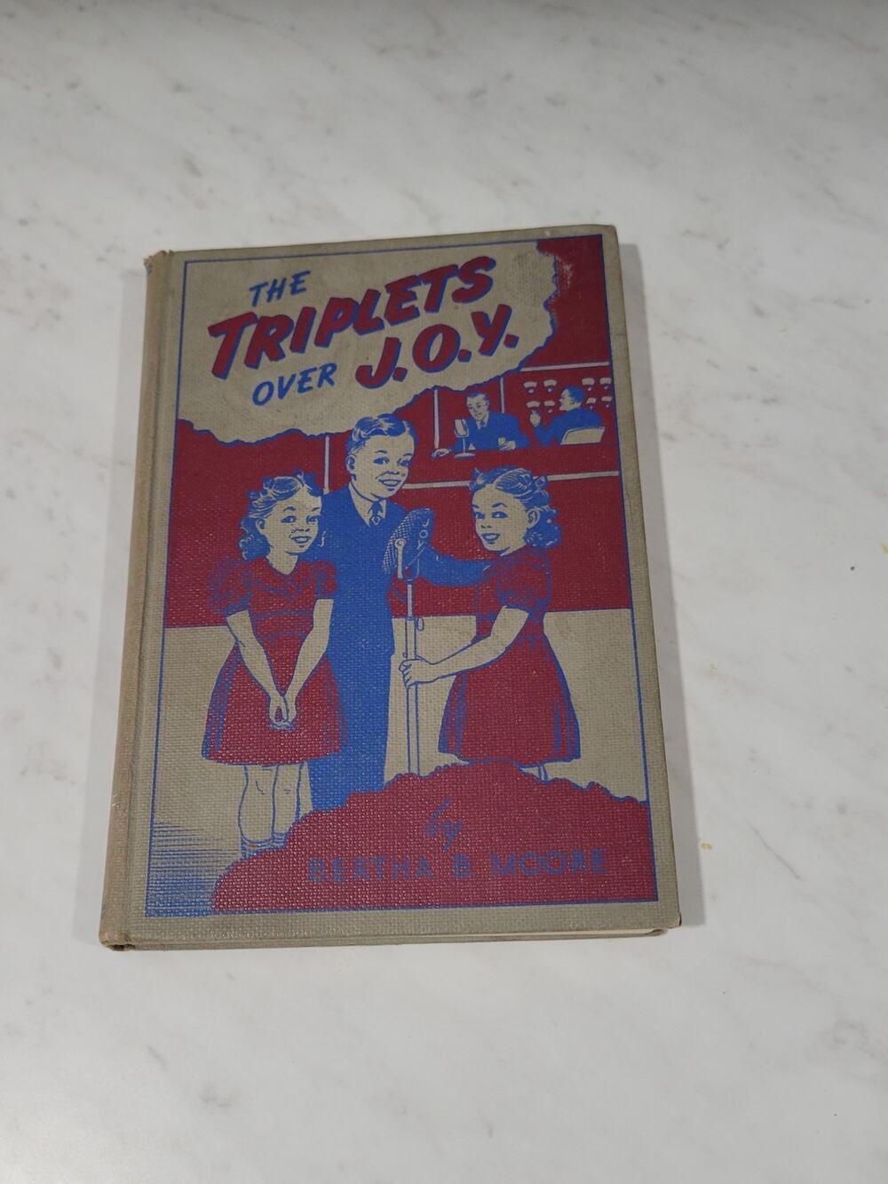 The Triplets Over J.O.Y. Bertha B Moore 1943 Vintage Childrens Christian Book